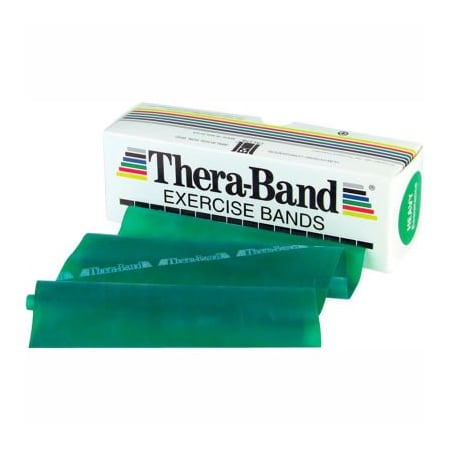 Fabrication Enterprises Thera-Band Latex Exercise Band, Green, 6 Yard Roll/Box 10-1002
